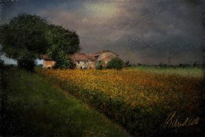 Champ de tournesols III (GH - peinture numérique - 2016)
