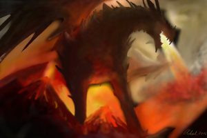 Guild Wars 2 Dragon (GH - huile peinture numérique - 2016)