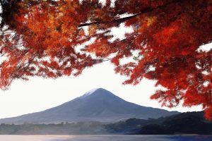 Mont Fuji 2 (GH - 2016 - peinture numérique)