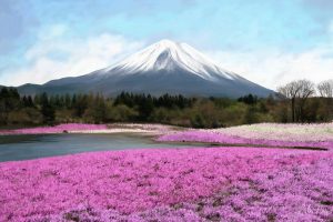 Mont Fuji (GH - 2016 - peinture numérique)